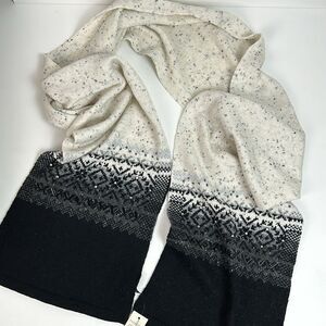 New TALBOTS beaded and sequins wool blend scarf gift
